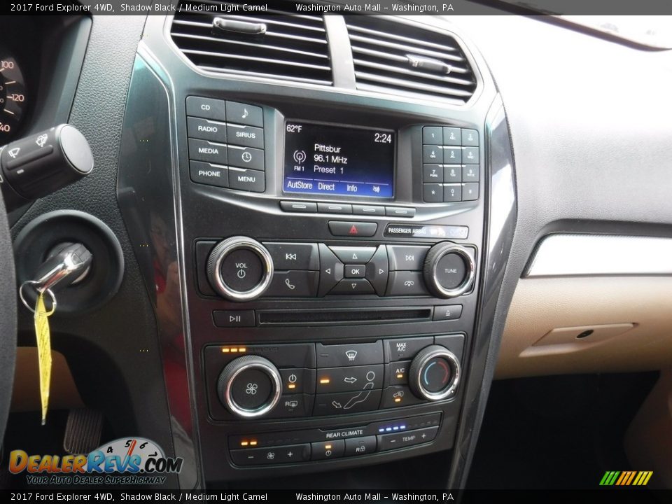 2017 Ford Explorer 4WD Shadow Black / Medium Light Camel Photo #21