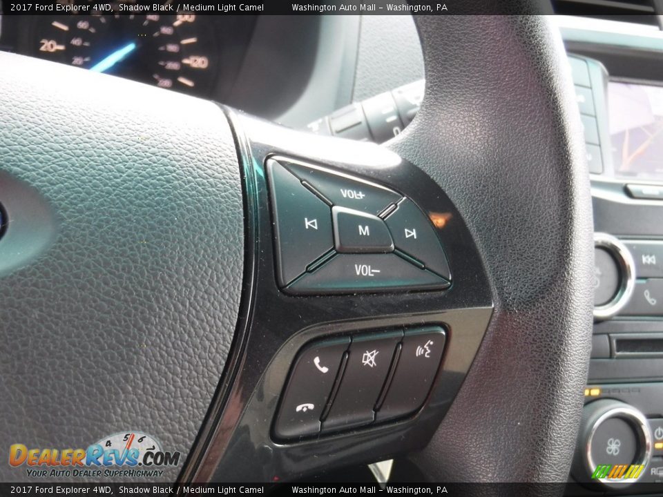 2017 Ford Explorer 4WD Shadow Black / Medium Light Camel Photo #24