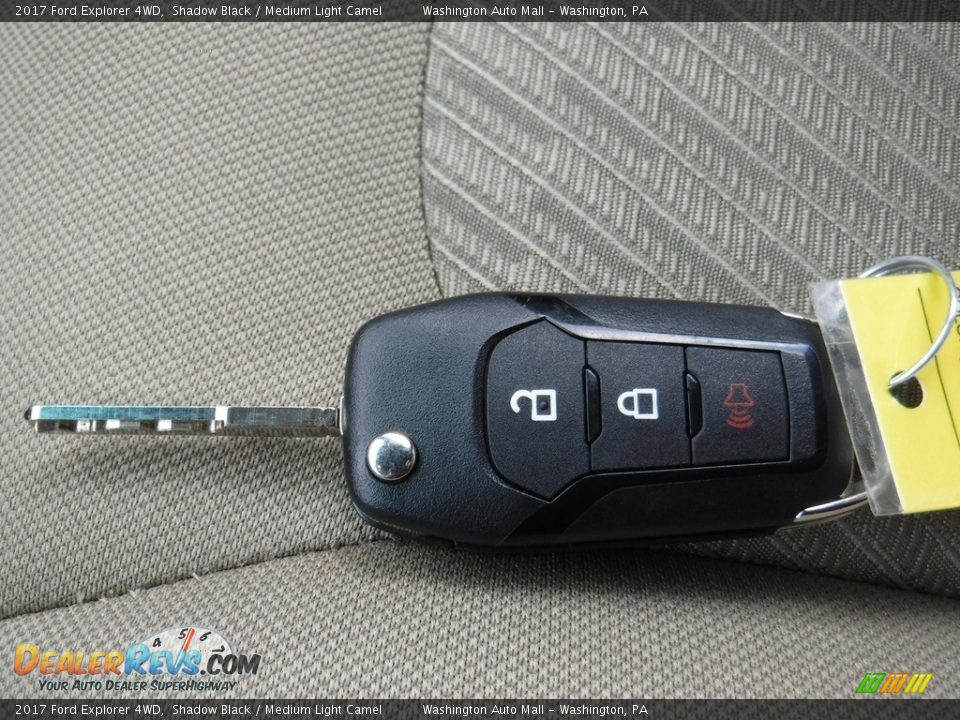 2017 Ford Explorer 4WD Shadow Black / Medium Light Camel Photo #26