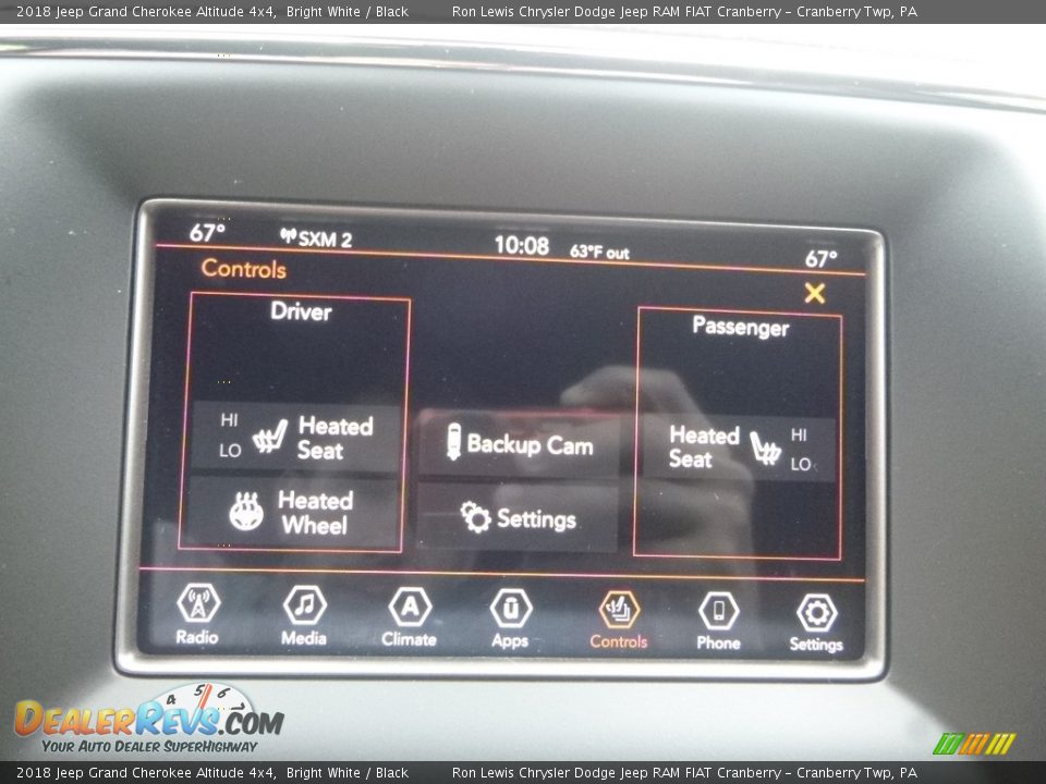 2018 Jeep Grand Cherokee Altitude 4x4 Bright White / Black Photo #16