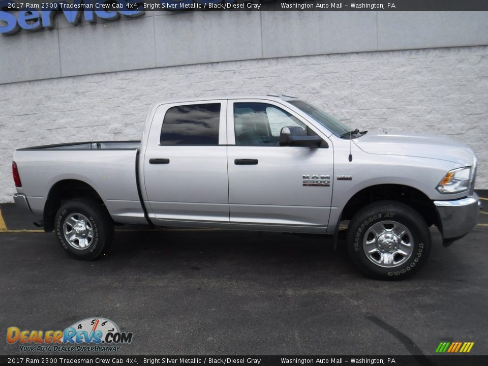 2017 Ram 2500 Tradesman Crew Cab 4x4 Bright Silver Metallic / Black/Diesel Gray Photo #2