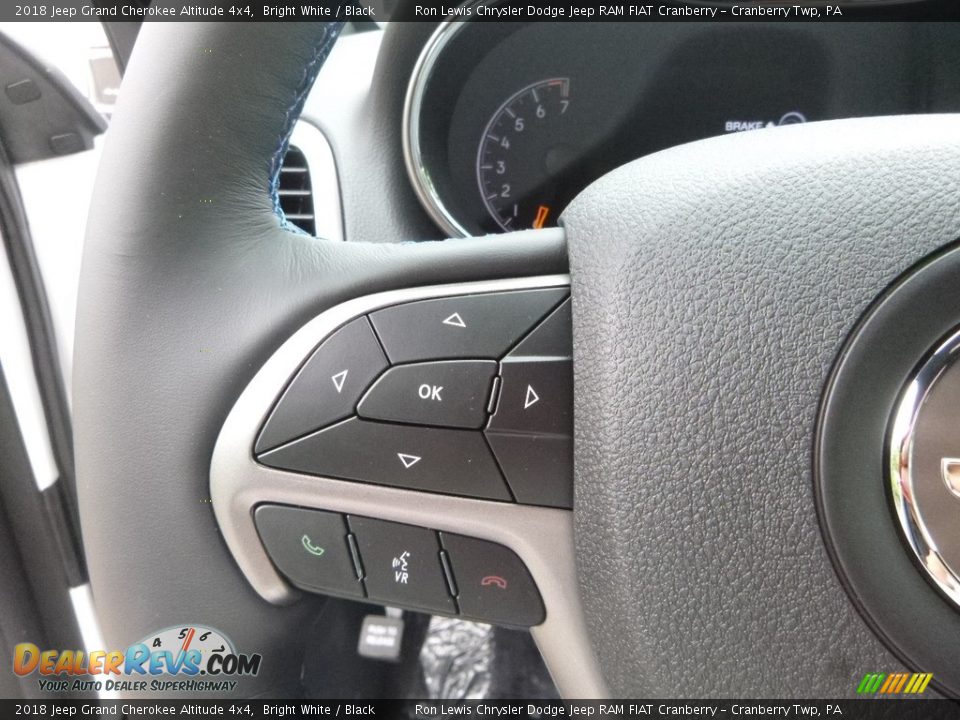 2018 Jeep Grand Cherokee Altitude 4x4 Bright White / Black Photo #19