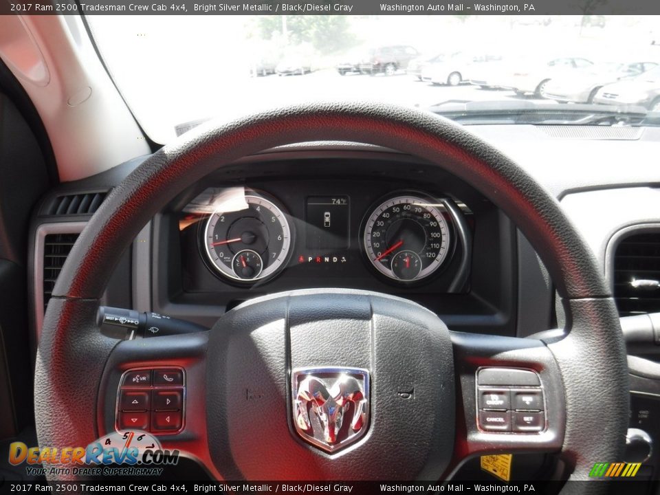 2017 Ram 2500 Tradesman Crew Cab 4x4 Bright Silver Metallic / Black/Diesel Gray Photo #21