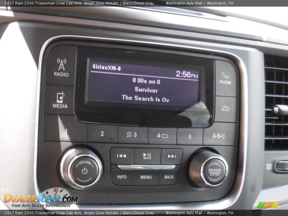 2017 Ram 2500 Tradesman Crew Cab 4x4 Bright Silver Metallic / Black/Diesel Gray Photo #24