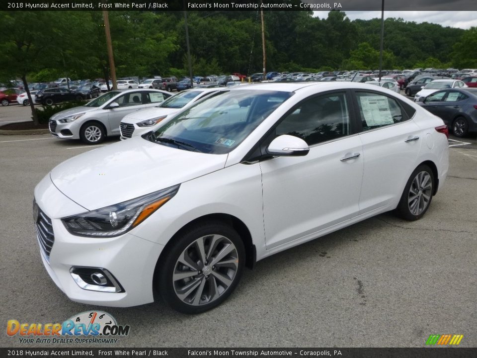 2018 Hyundai Accent Limited Frost White Pearl / Black Photo #5