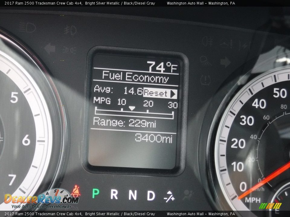 2017 Ram 2500 Tradesman Crew Cab 4x4 Bright Silver Metallic / Black/Diesel Gray Photo #27