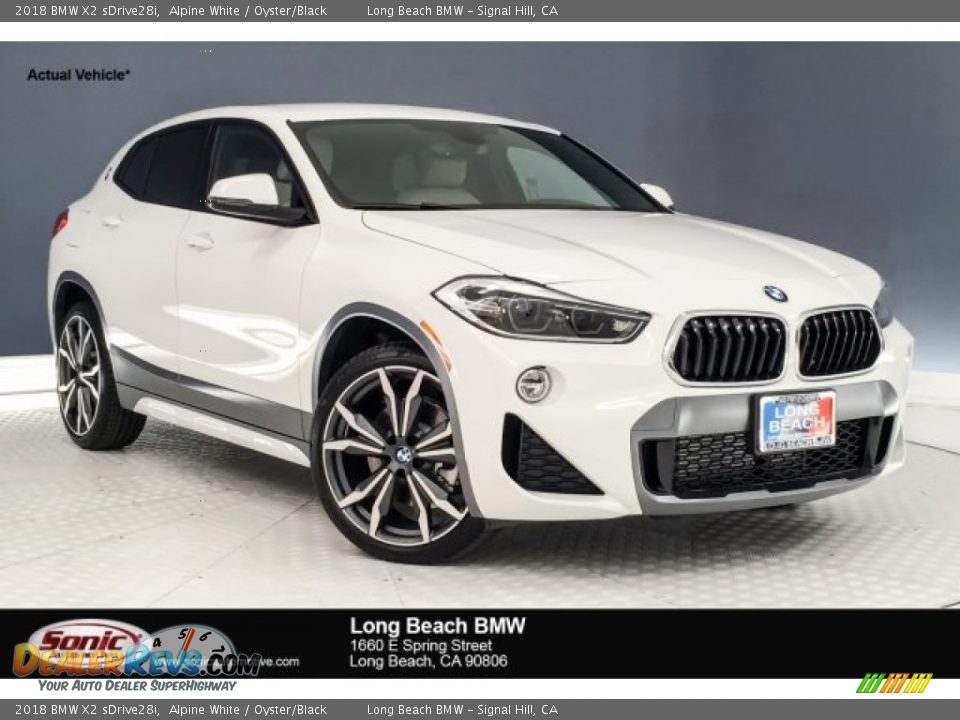 2018 BMW X2 sDrive28i Alpine White / Oyster/Black Photo #1