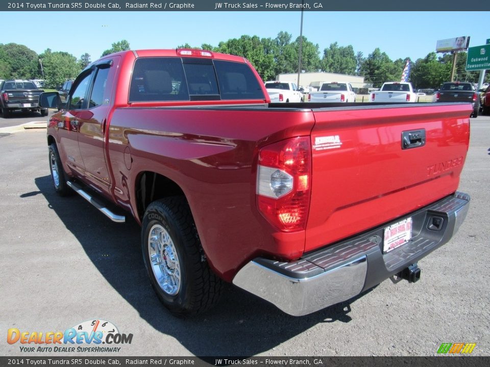 2014 Toyota Tundra SR5 Double Cab Radiant Red / Graphite Photo #3