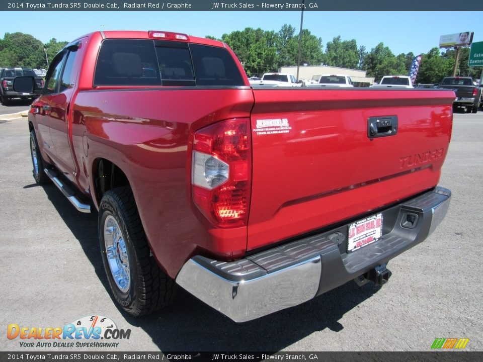 2014 Toyota Tundra SR5 Double Cab Radiant Red / Graphite Photo #6