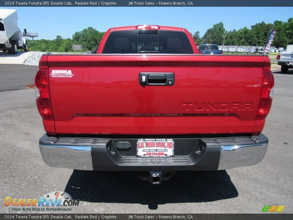 2014 Toyota Tundra SR5 Double Cab Radiant Red / Graphite Photo #7