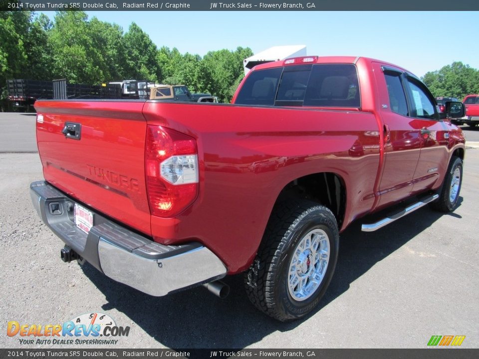 2014 Toyota Tundra SR5 Double Cab Radiant Red / Graphite Photo #8