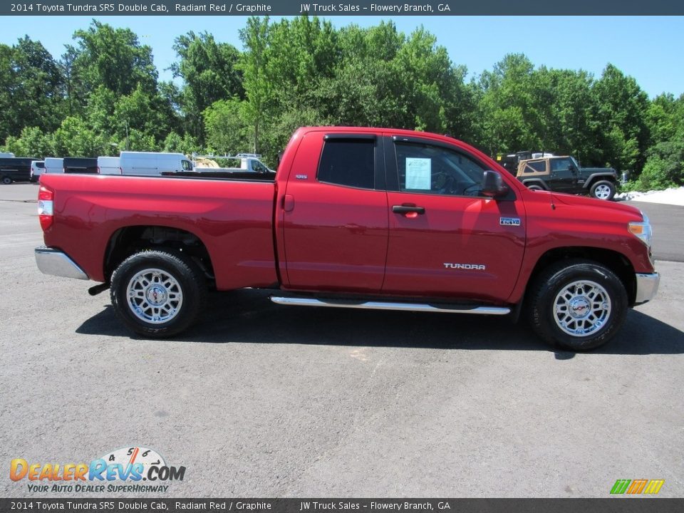 2014 Toyota Tundra SR5 Double Cab Radiant Red / Graphite Photo #9
