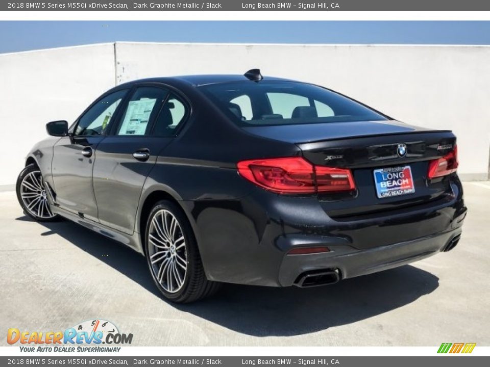 2018 BMW 5 Series M550i xDrive Sedan Dark Graphite Metallic / Black Photo #3
