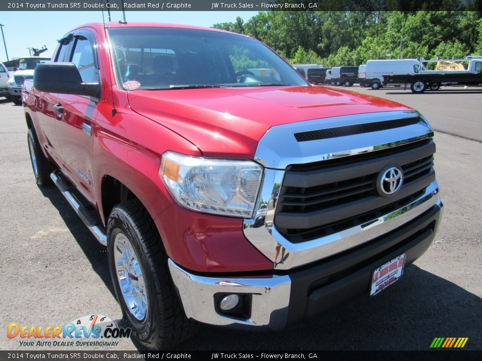 2014 Toyota Tundra SR5 Double Cab Radiant Red / Graphite Photo #10