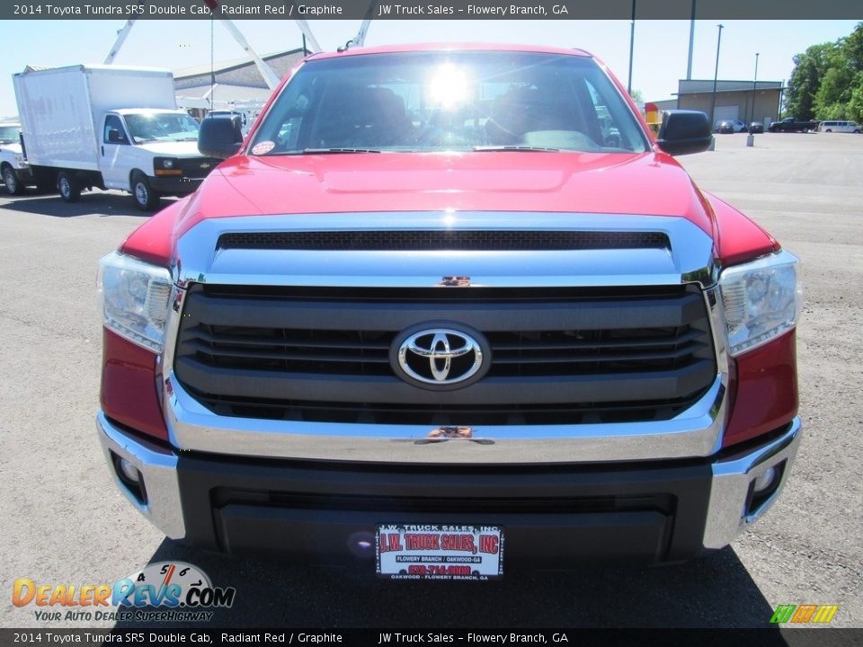 2014 Toyota Tundra SR5 Double Cab Radiant Red / Graphite Photo #11