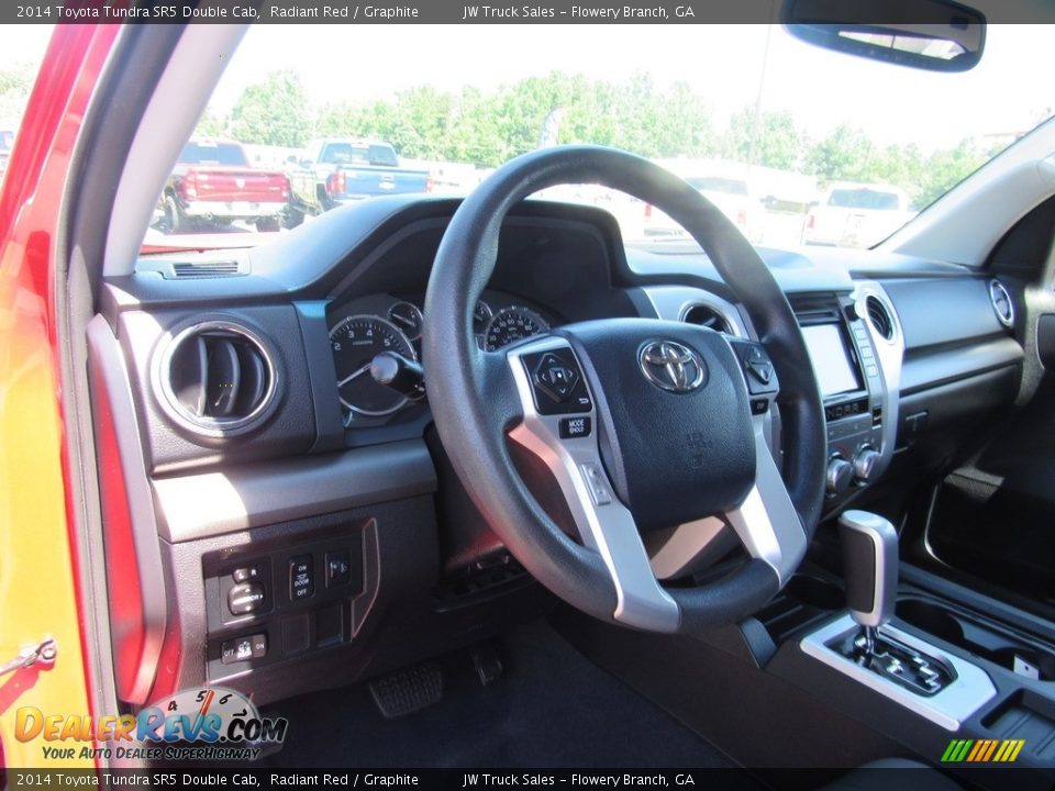 2014 Toyota Tundra SR5 Double Cab Radiant Red / Graphite Photo #24
