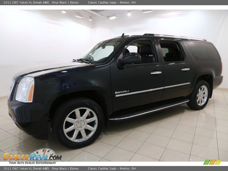 2011 GMC Yukon XL Denali AWD Onyx Black / Ebony Photo #3