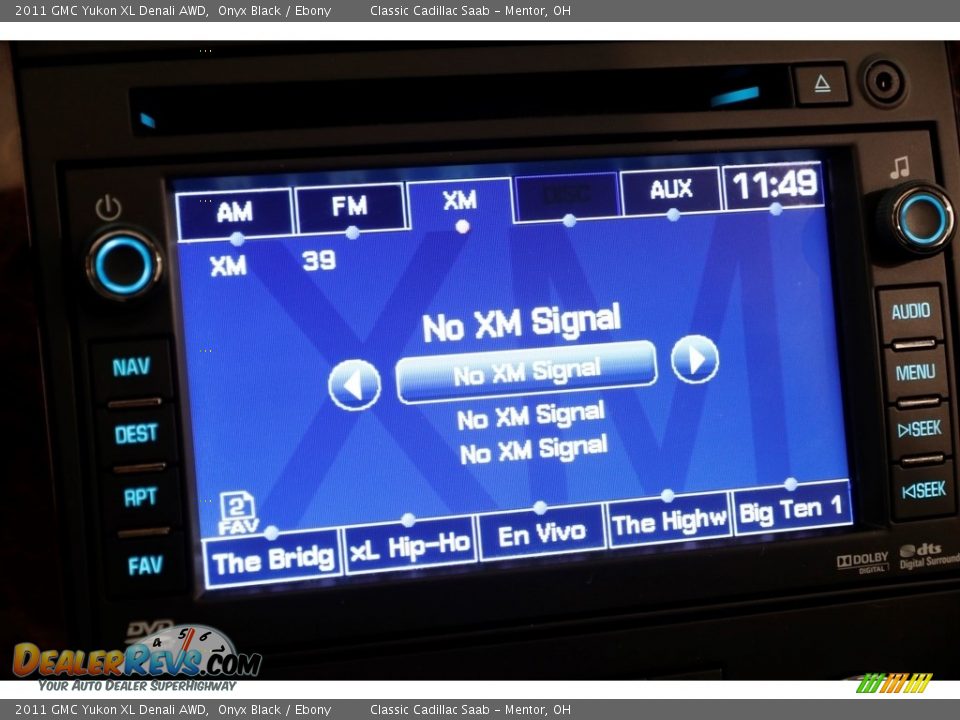 2011 GMC Yukon XL Denali AWD Onyx Black / Ebony Photo #10
