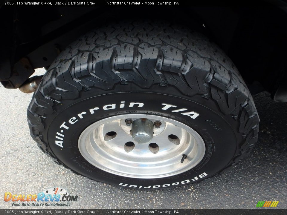 2005 Jeep Wrangler X 4x4 Black / Dark Slate Gray Photo #15