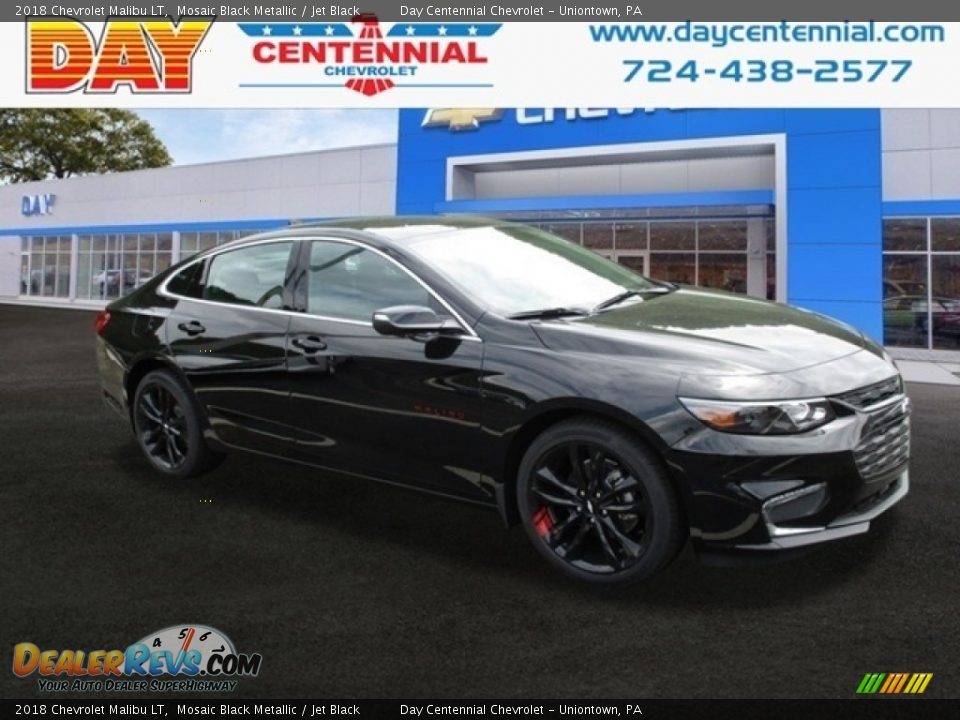 2018 Chevrolet Malibu LT Mosaic Black Metallic / Jet Black Photo #1