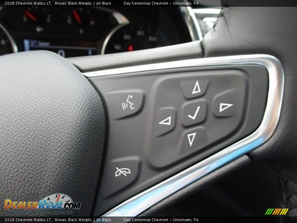 2018 Chevrolet Malibu LT Mosaic Black Metallic / Jet Black Photo #12