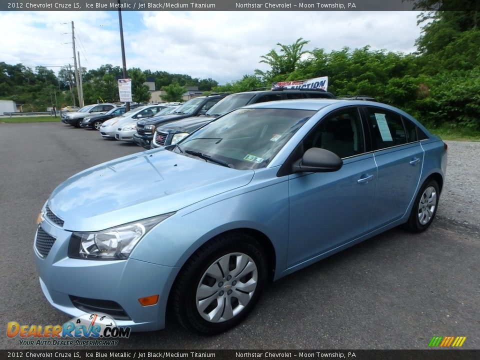 2012 Chevrolet Cruze LS Ice Blue Metallic / Jet Black/Medium Titanium Photo #1
