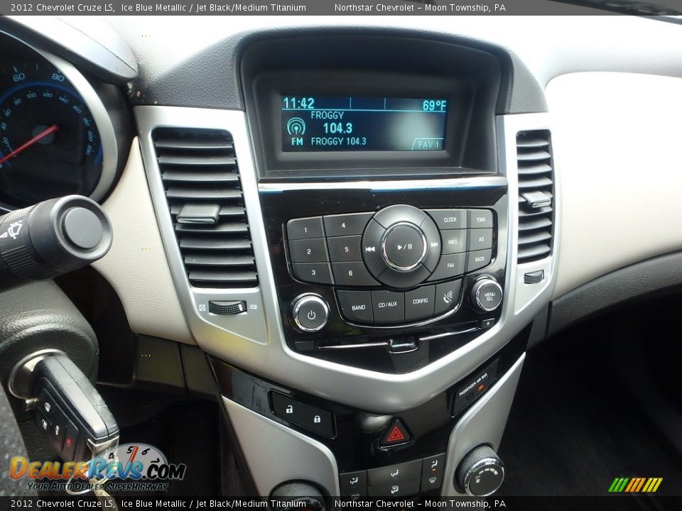 2012 Chevrolet Cruze LS Ice Blue Metallic / Jet Black/Medium Titanium Photo #13