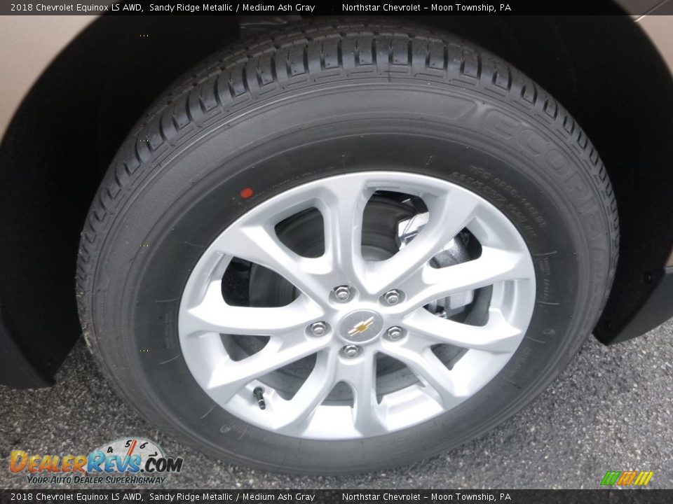 2018 Chevrolet Equinox LS AWD Sandy Ridge Metallic / Medium Ash Gray Photo #9