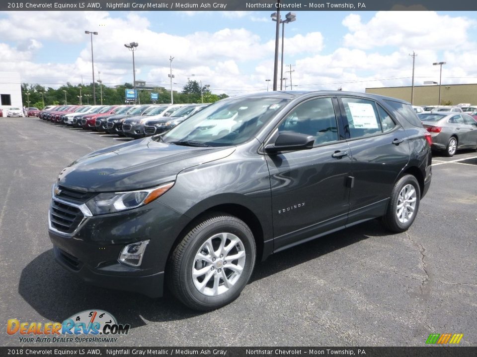 2018 Chevrolet Equinox LS AWD Nightfall Gray Metallic / Medium Ash Gray Photo #1