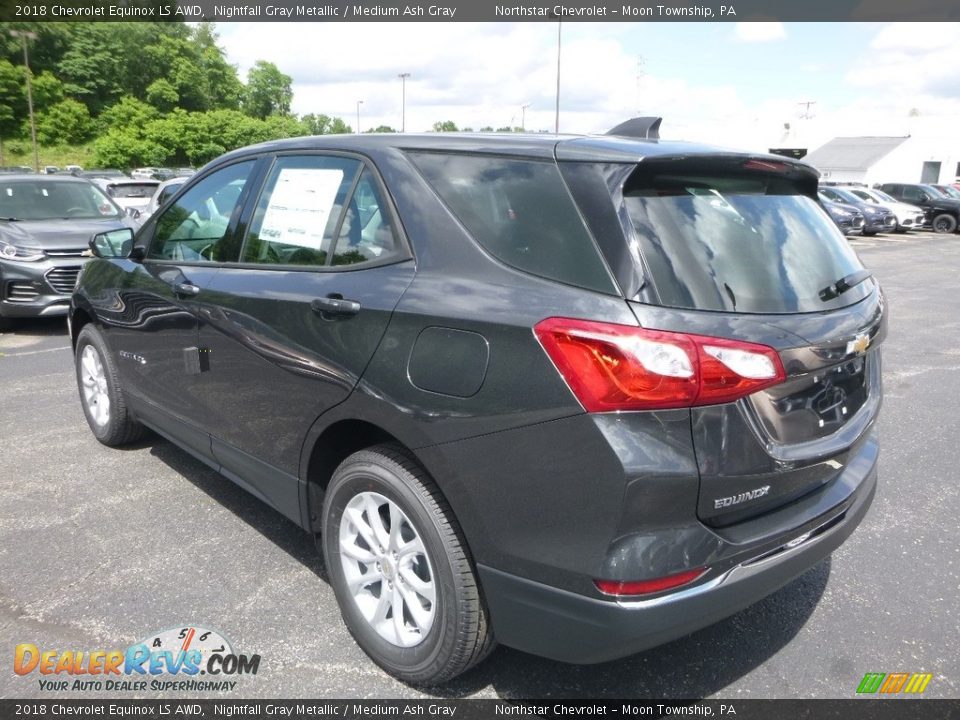 2018 Chevrolet Equinox LS AWD Nightfall Gray Metallic / Medium Ash Gray Photo #3