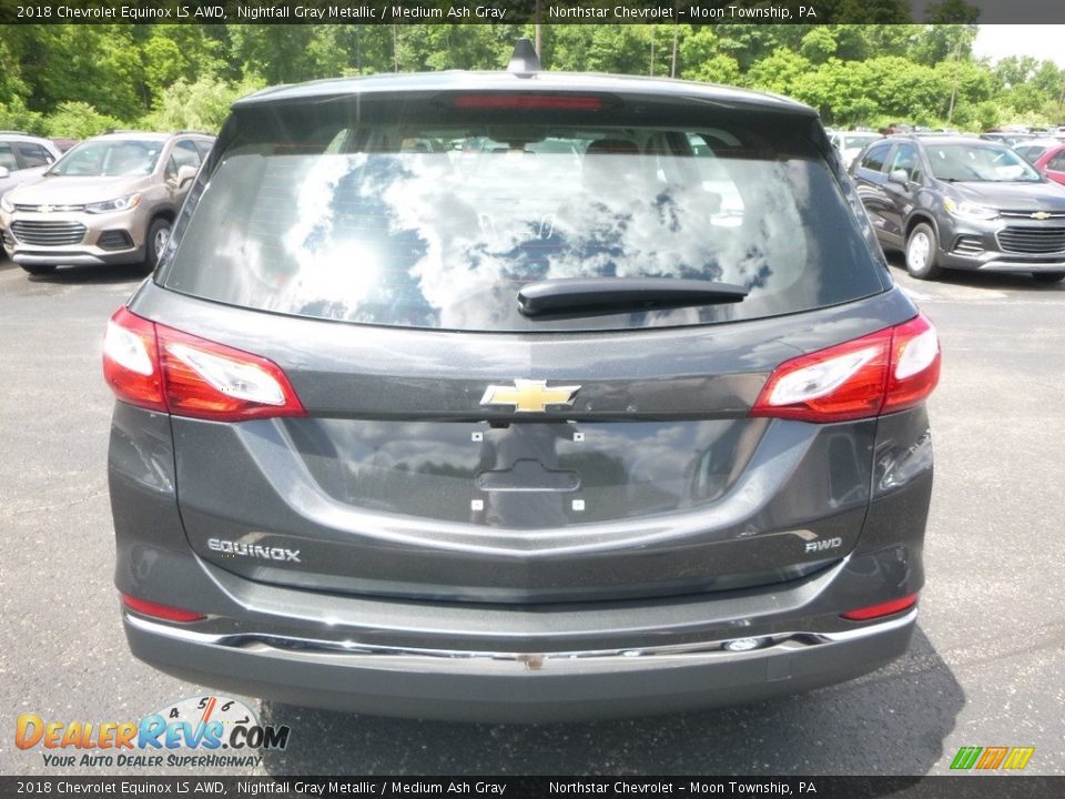 2018 Chevrolet Equinox LS AWD Nightfall Gray Metallic / Medium Ash Gray Photo #4