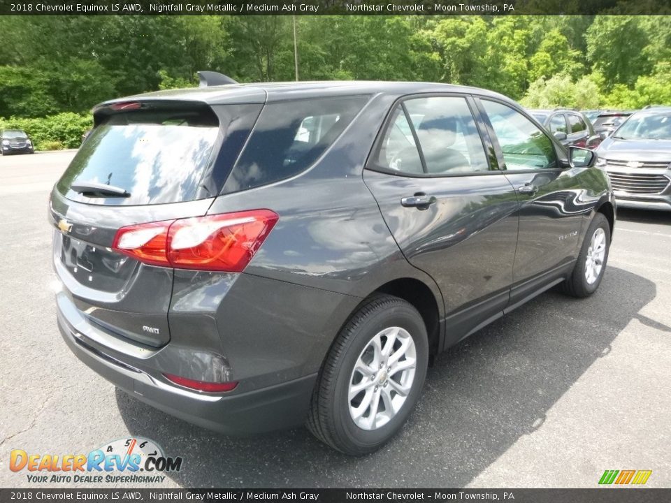 2018 Chevrolet Equinox LS AWD Nightfall Gray Metallic / Medium Ash Gray Photo #5