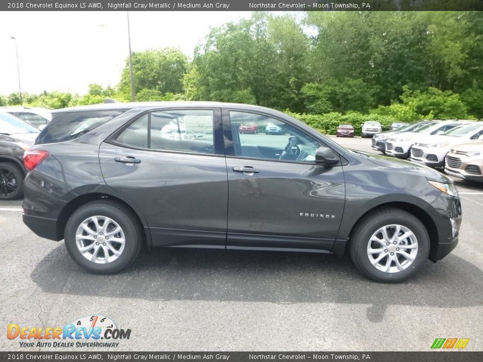 2018 Chevrolet Equinox LS AWD Nightfall Gray Metallic / Medium Ash Gray Photo #6