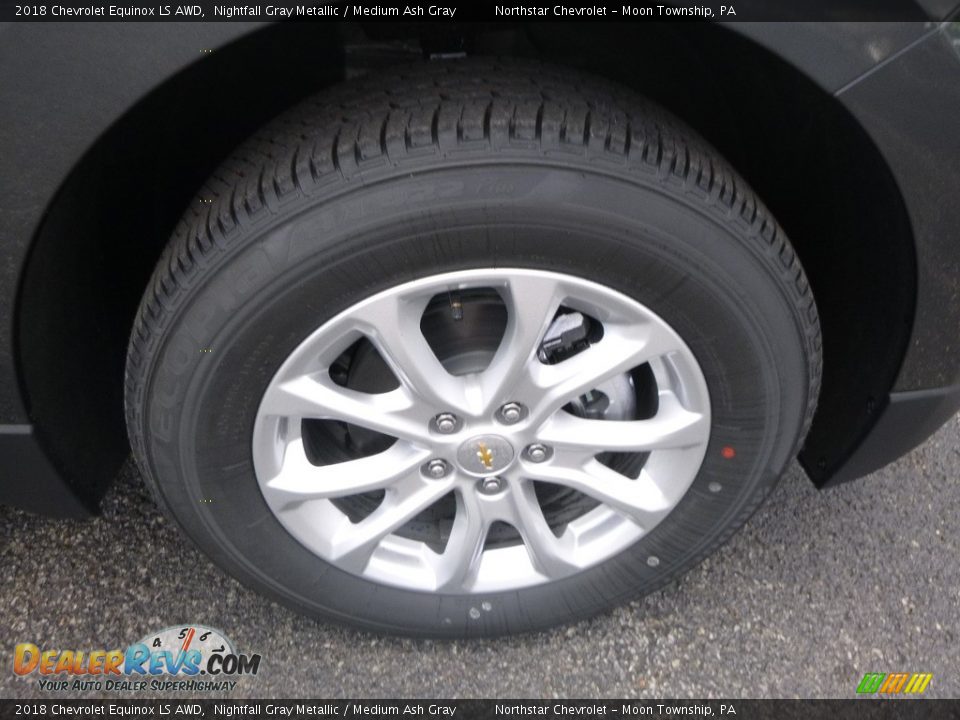 2018 Chevrolet Equinox LS AWD Nightfall Gray Metallic / Medium Ash Gray Photo #9