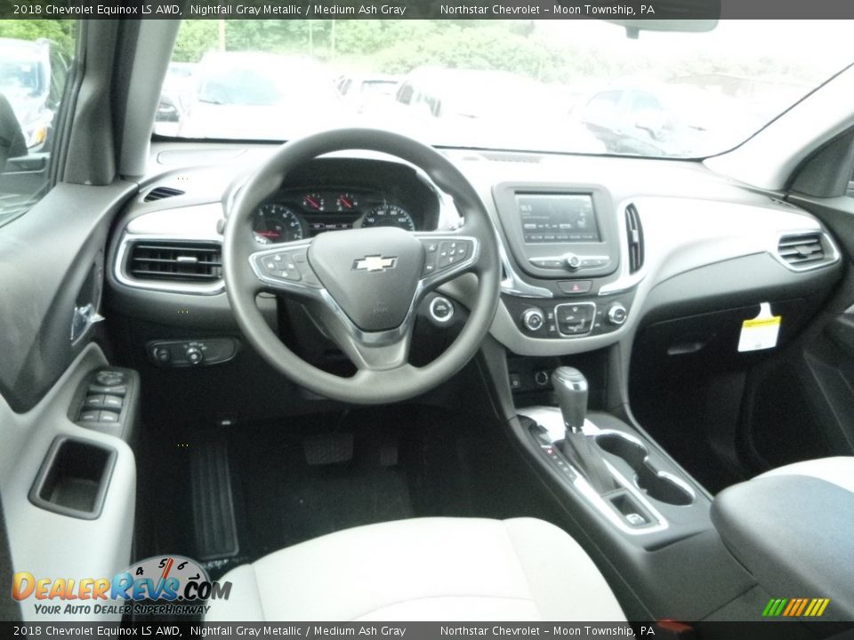 2018 Chevrolet Equinox LS AWD Nightfall Gray Metallic / Medium Ash Gray Photo #13