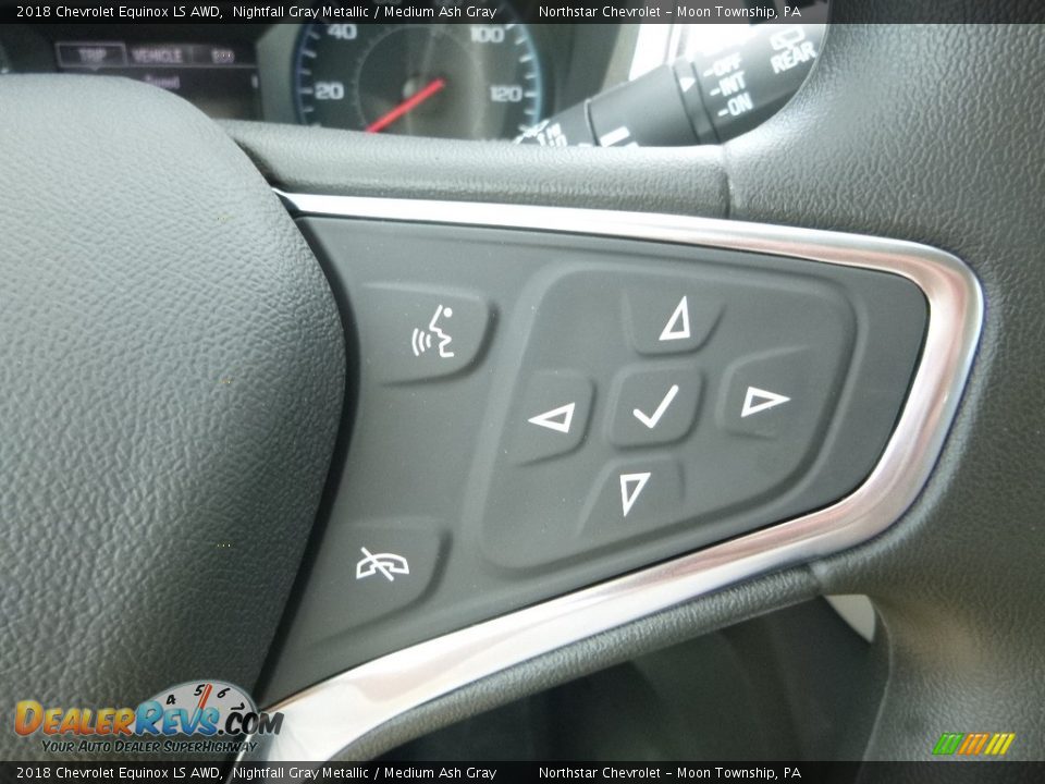 2018 Chevrolet Equinox LS AWD Nightfall Gray Metallic / Medium Ash Gray Photo #19