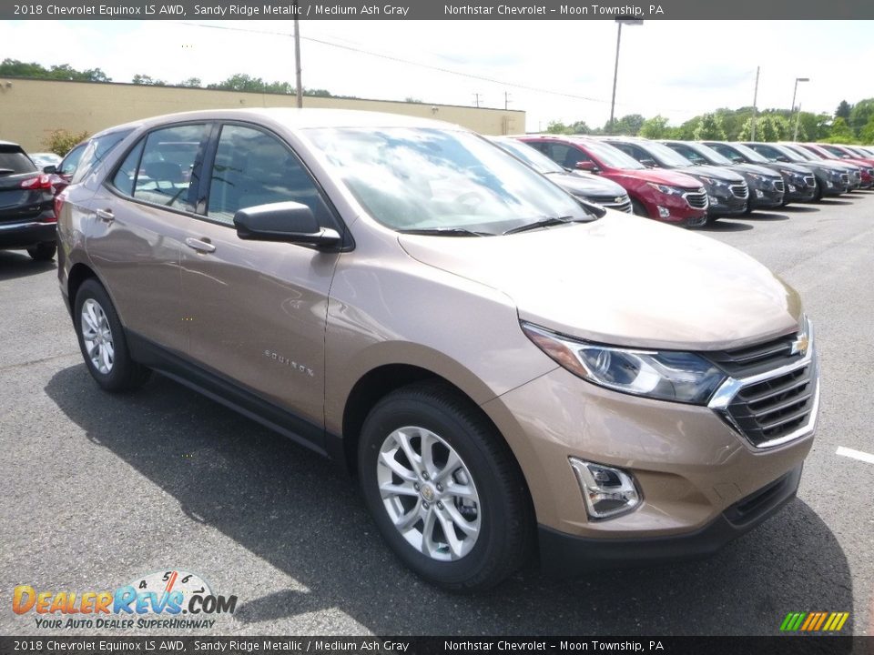 2018 Chevrolet Equinox LS AWD Sandy Ridge Metallic / Medium Ash Gray Photo #7