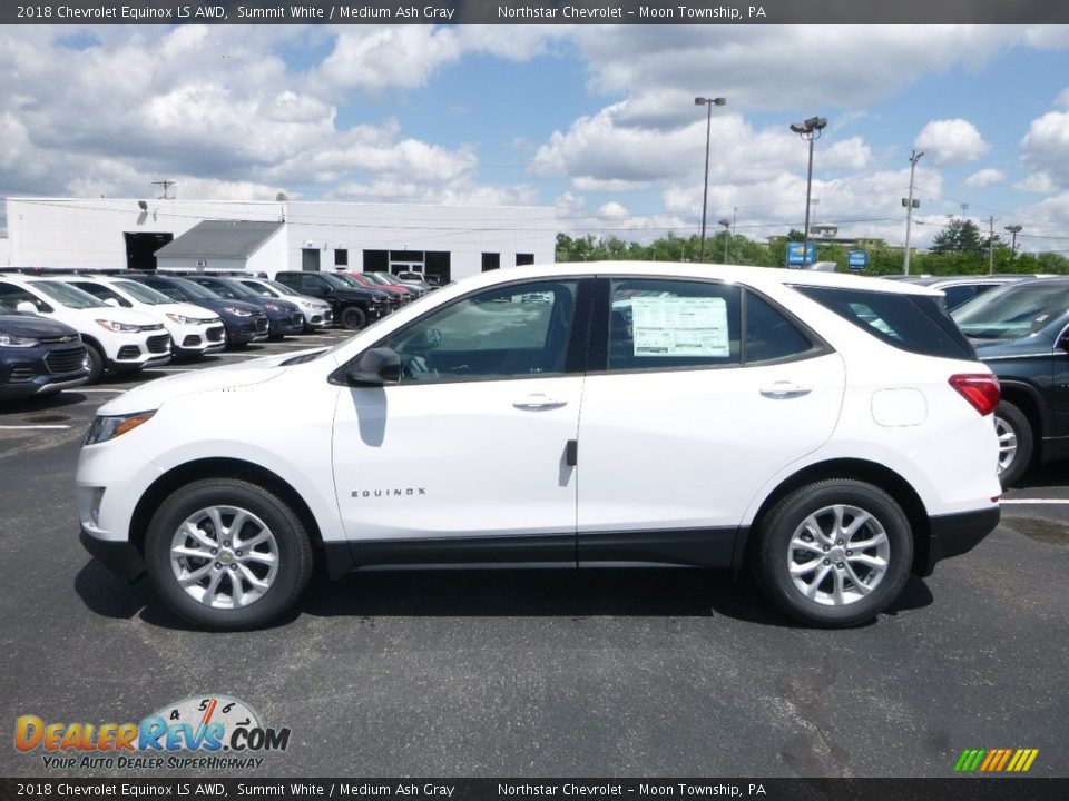 2018 Chevrolet Equinox LS AWD Summit White / Medium Ash Gray Photo #2
