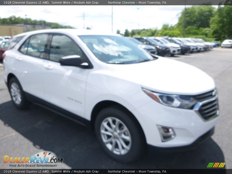 2018 Chevrolet Equinox LS AWD Summit White / Medium Ash Gray Photo #7