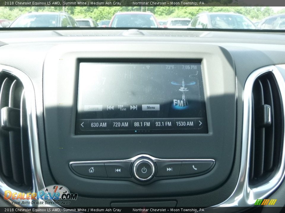 2018 Chevrolet Equinox LS AWD Summit White / Medium Ash Gray Photo #17