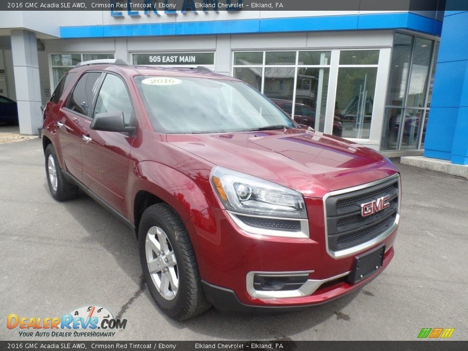 2016 GMC Acadia SLE AWD Crimson Red Tintcoat / Ebony Photo #3