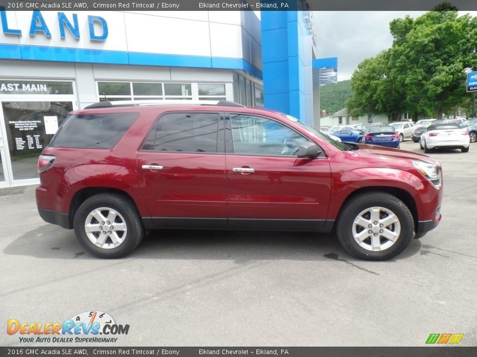 2016 GMC Acadia SLE AWD Crimson Red Tintcoat / Ebony Photo #4