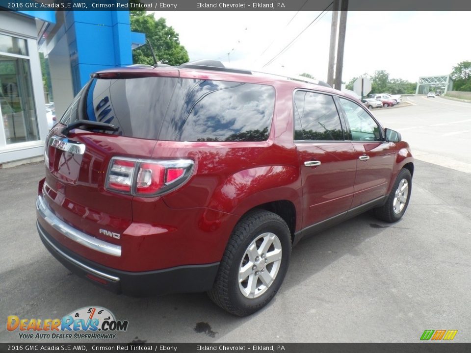 2016 GMC Acadia SLE AWD Crimson Red Tintcoat / Ebony Photo #5