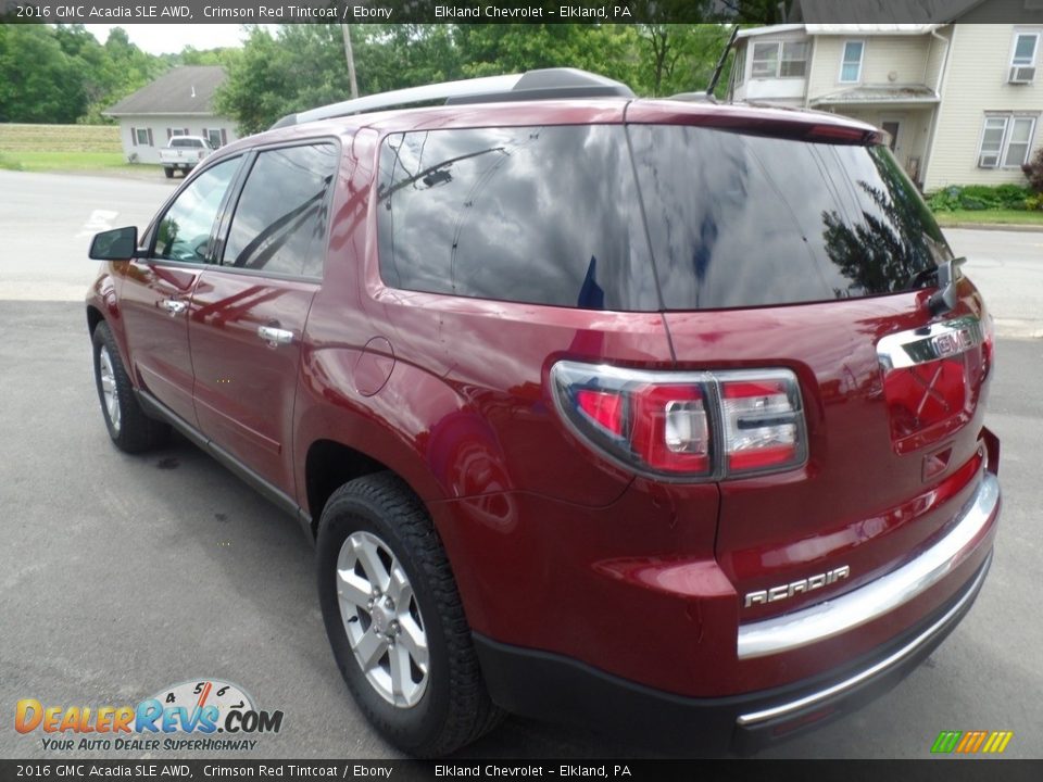 2016 GMC Acadia SLE AWD Crimson Red Tintcoat / Ebony Photo #7