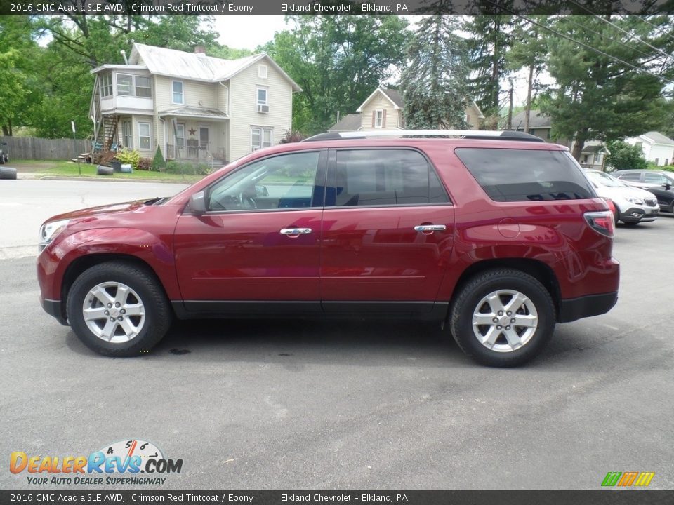2016 GMC Acadia SLE AWD Crimson Red Tintcoat / Ebony Photo #8