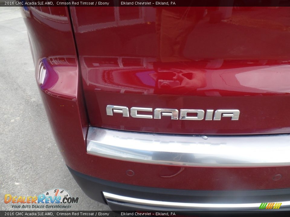 2016 GMC Acadia SLE AWD Crimson Red Tintcoat / Ebony Photo #10