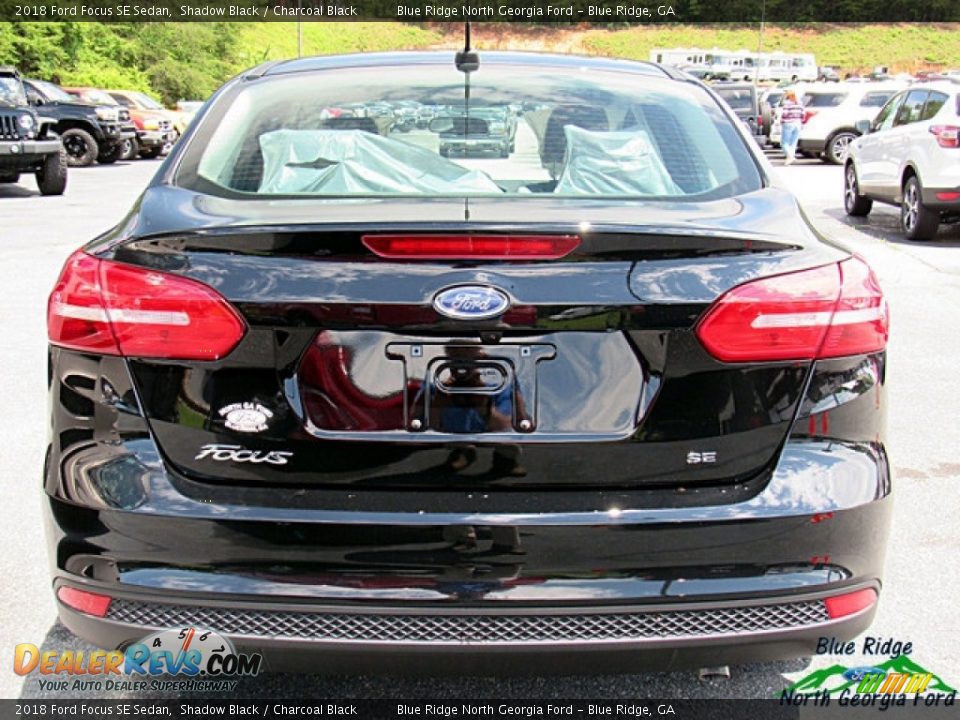 2018 Ford Focus SE Sedan Shadow Black / Charcoal Black Photo #4