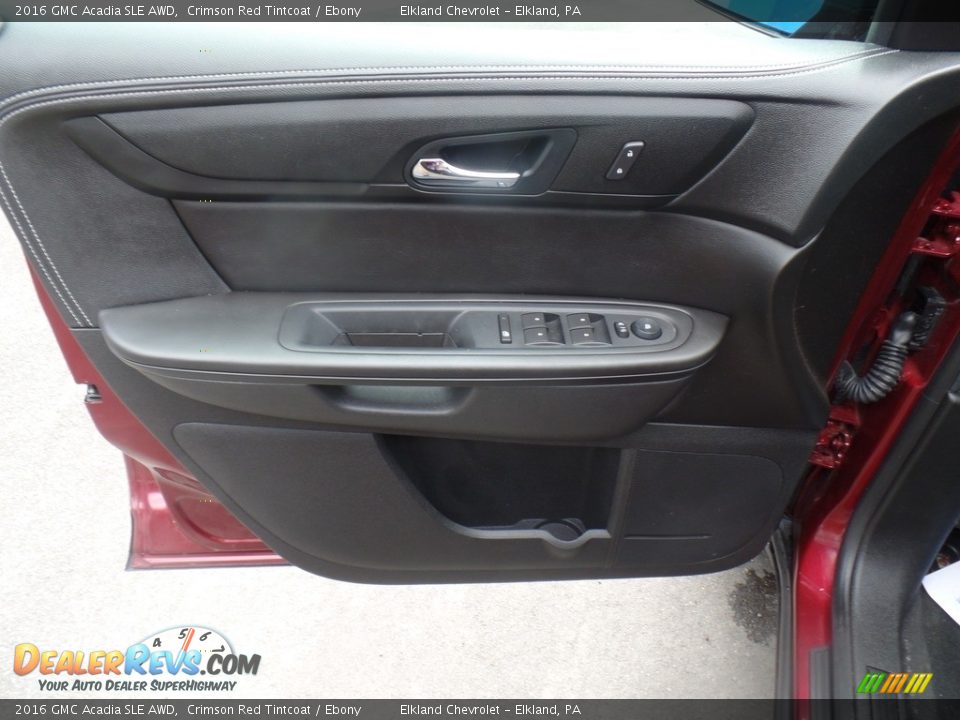 2016 GMC Acadia SLE AWD Crimson Red Tintcoat / Ebony Photo #13