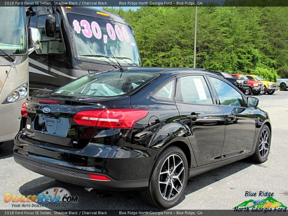 2018 Ford Focus SE Sedan Shadow Black / Charcoal Black Photo #5