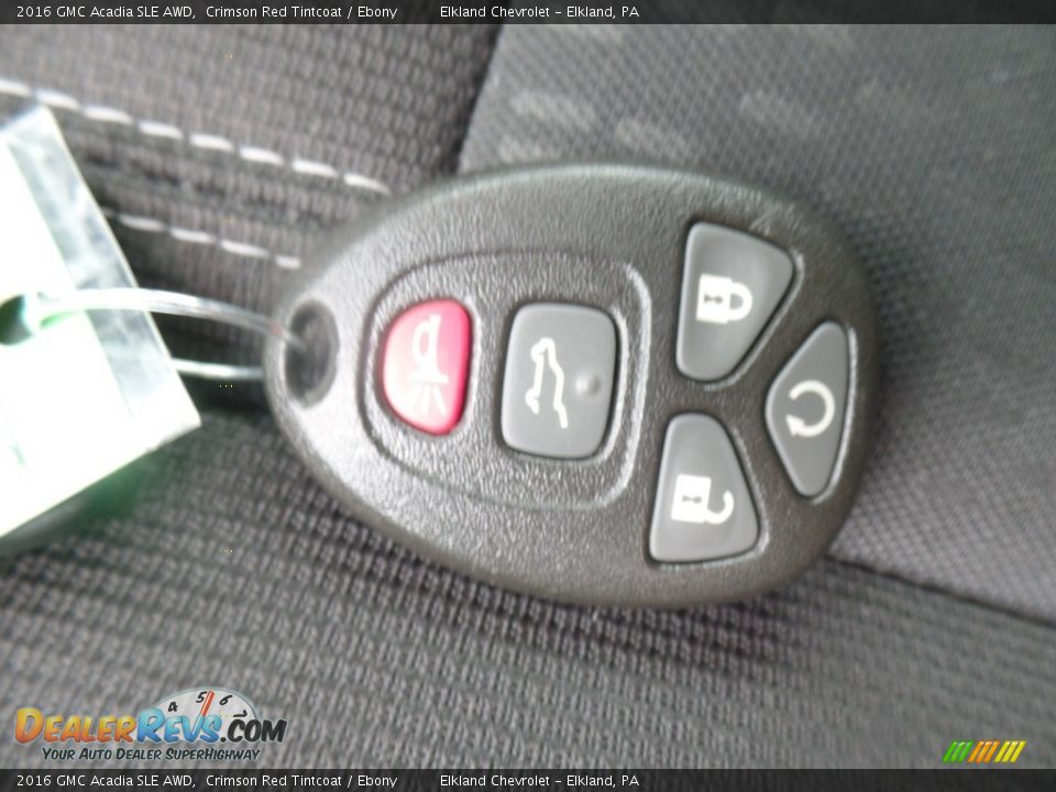 2016 GMC Acadia SLE AWD Crimson Red Tintcoat / Ebony Photo #16